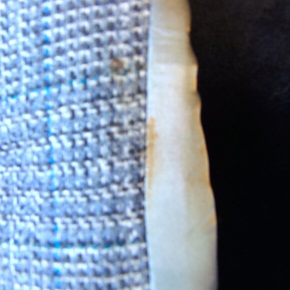 Vintage Hart Schaffner & Marx 100% Wool Blue Tone Tweed Sports Jacket Coat - Picture 9 of 12